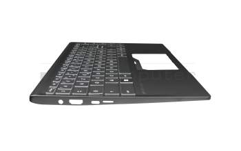 Keyboard incl. topcase FR (french) black/black with backlight original suitable for MSI Modern 14 B4M/B4MW (MS-14DK)