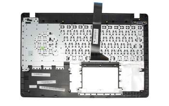 Keyboard incl. topcase FR (french) black/grey original suitable for Asus R513CL