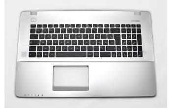 Keyboard incl. topcase FR (french) black/silver original suitable for Asus F750LN