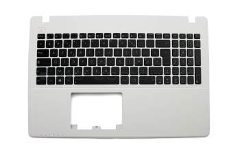Keyboard incl. topcase FR (french) black/white original suitable for Asus F550VB