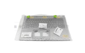 Keyboard incl. topcase FR (french) grey/grey with backlight original suitable for Toshiba Satellite S50W-C