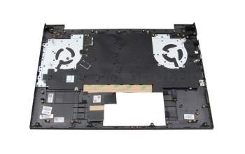 Keyboard incl. topcase FR (french) silver/black with backlight original suitable for HP Envy 17-ch0000