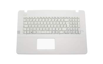 Keyboard incl. topcase FR (french) white/white original suitable for Asus F751LD