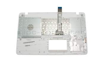 Keyboard incl. topcase FR (french) white/white original suitable for Asus F751LDV