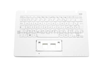 Keyboard incl. topcase FR (french) white/white original suitable for Asus R202CA