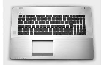 Keyboard incl. topcase IT (italian) black/silver original suitable for Asus R751LB