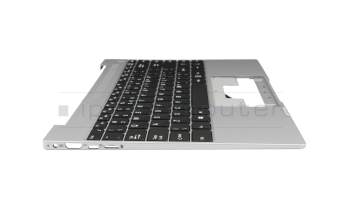 Keyboard incl. topcase NL (dutch) black/grey original suitable for Medion Akoya E14301/E14302 (NS14AP)