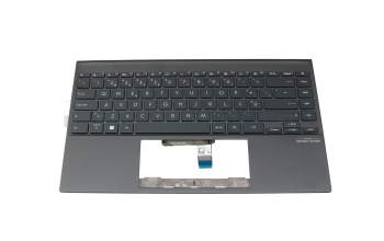 Keyboard incl. topcase PO (portuguese) anthracite/grey with backlight original suitable for Asus ZenBook 14 UX425UA
