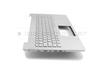 Keyboard incl. topcase PO (portuguese) silver/silver with backlight original suitable for Asus N550JX
