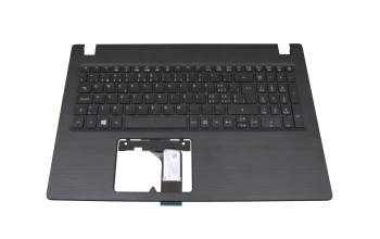 Keyboard incl. topcase SF (swiss-french) black/black original suitable for Acer Aspire 3 (A315-51)