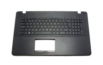 Keyboard incl. topcase SF (swiss-french) black/black original suitable for Asus X751LA