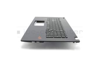 Keyboard incl. topcase SF (swiss-french) black/black with backlight original suitable for Asus ROG Strix GL753VD