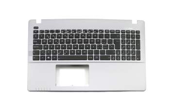 Keyboard incl. topcase SF (swiss-french) black/grey original suitable for Asus F550VB