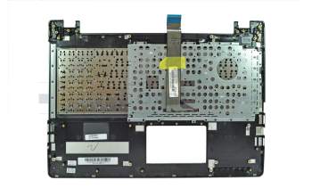 Keyboard incl. topcase SF (swiss-french) black/silver original suitable for Asus S56CA