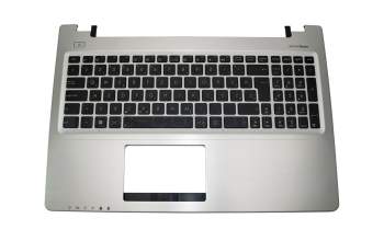 Keyboard incl. topcase SLO (slovak) black/silver original suitable for Asus S56CA