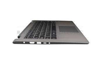 Keyboard incl. topcase SP (spanish) grey/silver with backlight original suitable for Lenovo Yoga 530-14IKB (81EK)