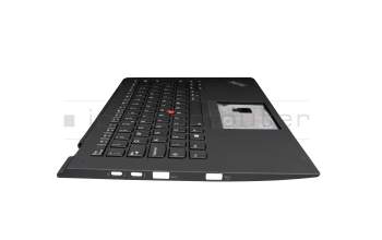 Keyboard incl. topcase UK (english) black/black with backlight and mouse-stick original suitable for Lenovo ThinkPad X1 Yoga 2nd Gen (20JD/20JE/20JF/20JG)