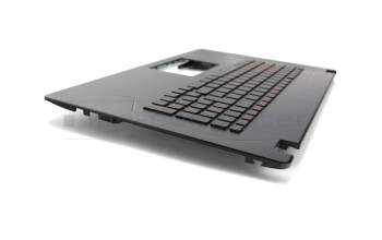 Keyboard incl. topcase UK (english) black/black with backlight original suitable for Asus ROG Strix GL753VE
