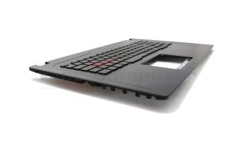 Keyboard incl. topcase UK (english) black/black with backlight original suitable for Asus ROG Strix GL753VE