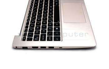 Keyboard incl. topcase UK (english) black/silver original suitable for Asus VivoBook Q200E