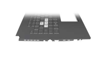 Keyboard incl. topcase UK (english) black/transparent/black with backlight original suitable for Asus TUF Gaming A17 FA707RM