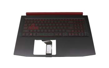 Keyboard incl. topcase US (english) black/red/black with backlight (Nvidia 1060) original suitable for Acer Predator Helios 300 (PH315-51)