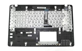 Keyboard incl. topcase US (english) black/silver original suitable for Asus F750LB