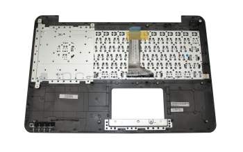 Keyboard incl. topcase US (english) black/silver original suitable for Asus R556LF
