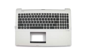 Keyboard incl. topcase US (english) black/silver original suitable for Asus Transformer Book Flip TP550LA