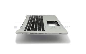 Keyboard incl. topcase US (english) black/silver original suitable for Asus Transformer Book Flip TP550LA