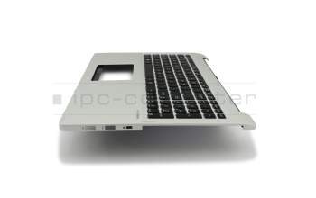 Keyboard incl. topcase US (english) black/silver original suitable for Asus Transformer Book Flip TP550LD