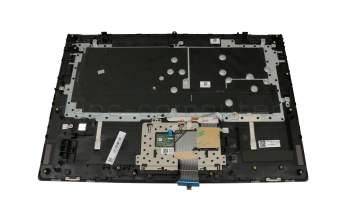 Keyboard incl. topcase US (english) grey/grey with backlight original suitable for Lenovo IdeaPad C340-15IIL (81XJ)