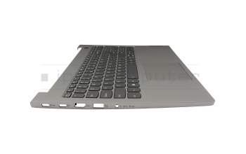 Keyboard incl. topcase US (english) grey/grey with backlight original suitable for Lenovo ThinkBook 15 G2 ARE (20VG)