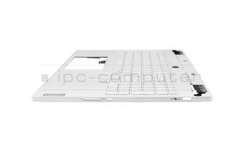 Keyboard incl. topcase US (english) white/white with backlight original suitable for Lenovo Legion 7i 16IRX9 Gen 9 (83FD)