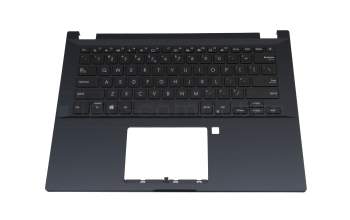Keyboard incl. topcase black/black with backlight Arabic original suitable for Asus ExpertBook P2 P2451FA