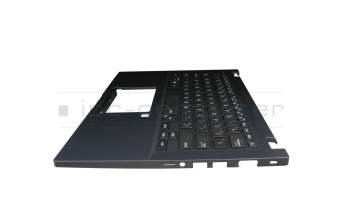Keyboard incl. topcase black/black with backlight arabic original suitable for Asus ExpertBook P2 P2451FA