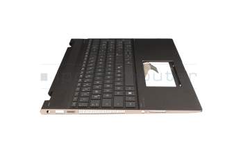 L15588-041 original HP keyboard incl. topcase DE (german) anthracite/grey with backlight