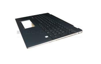 L30531-041 original HP keyboard incl. topcase DE (german) black/blue with backlight