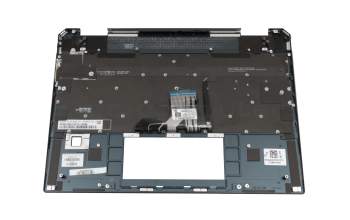 L41215-041 original HP keyboard incl. topcase DE (german) black/black with backlight
