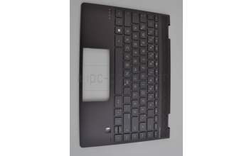 HP L53454-041 TOP COVER W KB BL PVCY NFB GR