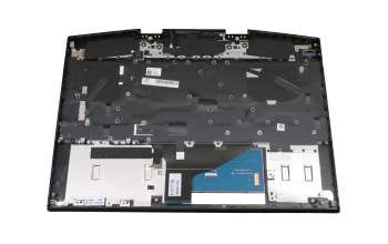 L57325-041 original HP keyboard incl. topcase DE (german) black/black with backlight