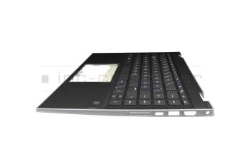 L85711-041 original HP keyboard incl. topcase DE (german) black/black/silver without backlight