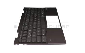 L94518-041 original HP keyboard incl. topcase DE (german) black/black with backlight