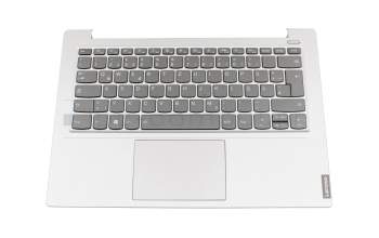 LCM16H36D0J6862 original Lenovo keyboard incl. topcase DE (german) grey/silver with backlight