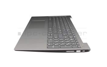 LCM16K26F0-686 original Lenovo keyboard incl. topcase FR (french) grey/silver