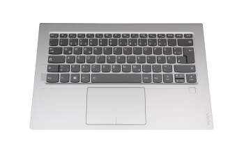 LCM16P1-6861 original Chicony keyboard incl. topcase DE (german) grey/silver with backlight