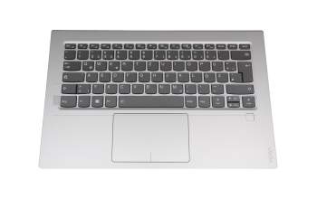 LCM16P1-6861 original Chicony keyboard incl. topcase DE (german) grey/silver with backlight