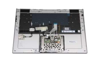 LCM16P1-6861 original Chicony keyboard incl. topcase DE (german) grey/silver with backlight