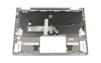 LCM17J66D0J686 original Chicony keyboard incl. topcase DE (german) grey/silver with backlight