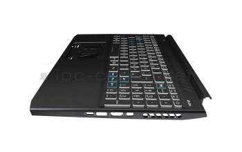 LG05P_P10B3L original Acer keyboard incl. topcase DE (german) black/white/black with backlight (Connection cable 16mm)